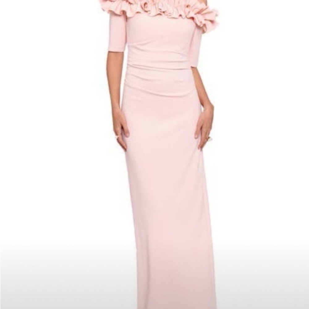 XSCAPE - Elegant Pink Off- Shoulder Dress